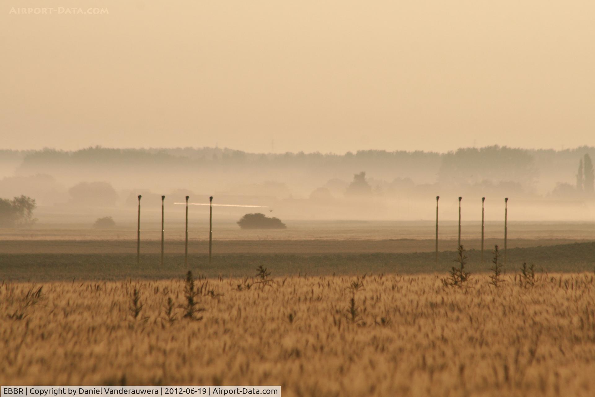 Brussels Airport, Brussels / Zaventem   Belgium (EBBR) - Misty sunrise