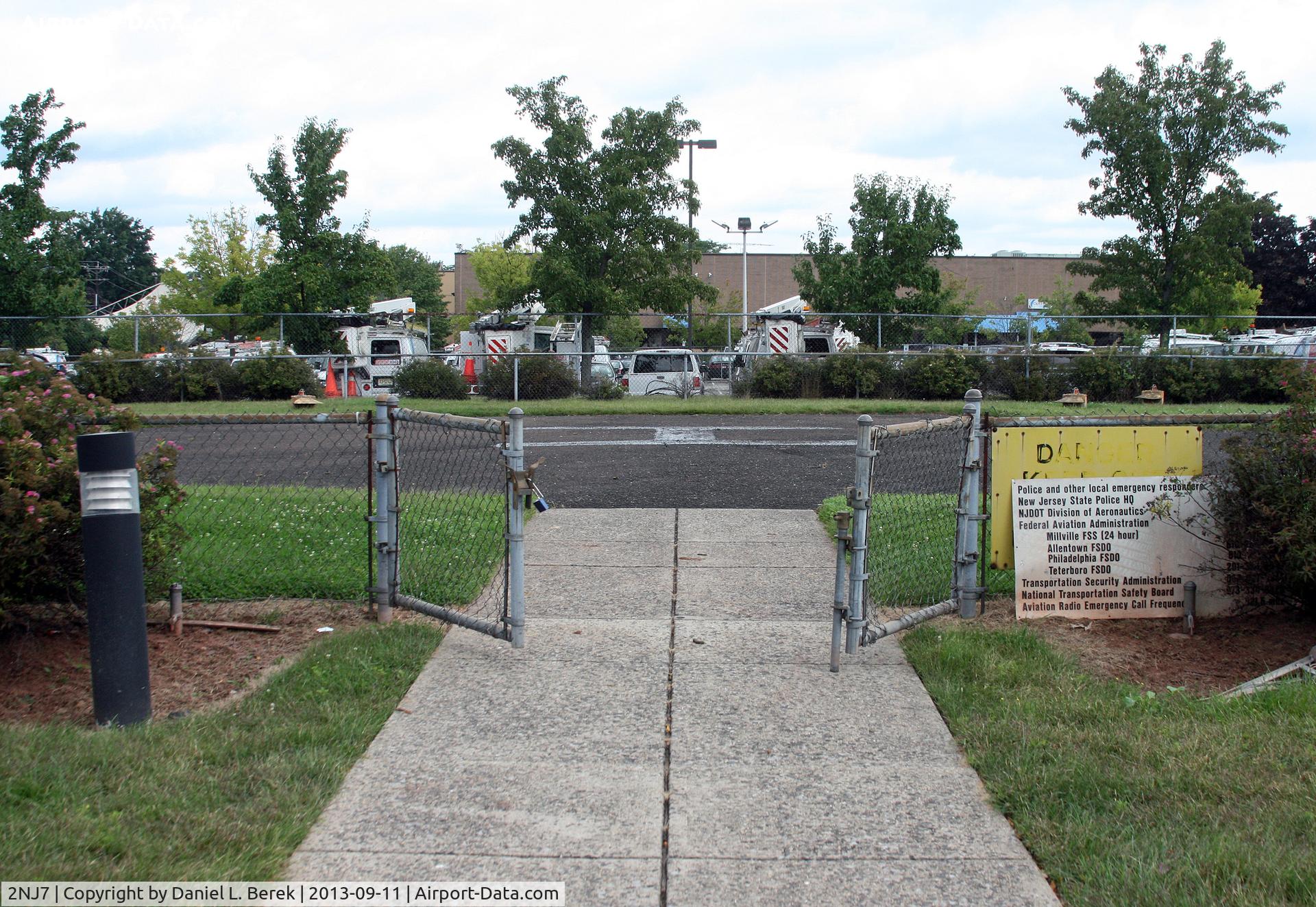 Foley Machinery Heliport (2NJ7) - This little heliport is located in an industrial park in Piscataway, NJ.