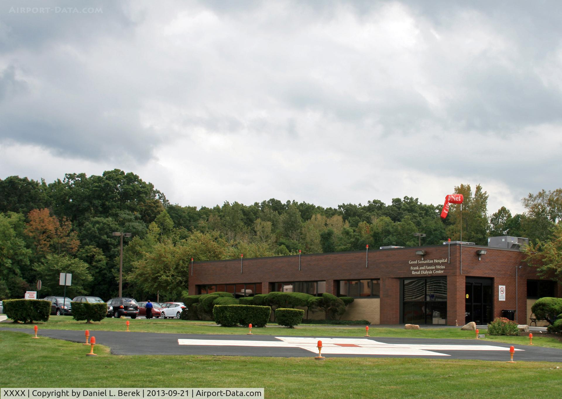 XXXX Airport - Good Samaritan Hospital in Suffern, NY, has a fine heliport but no FAA code.