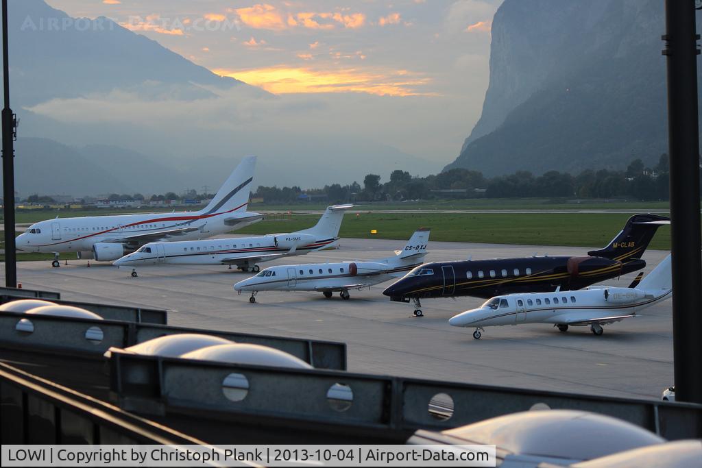 Innsbruck Airport, Innsbruck Austria (LOWI) - Sunset at LOWI