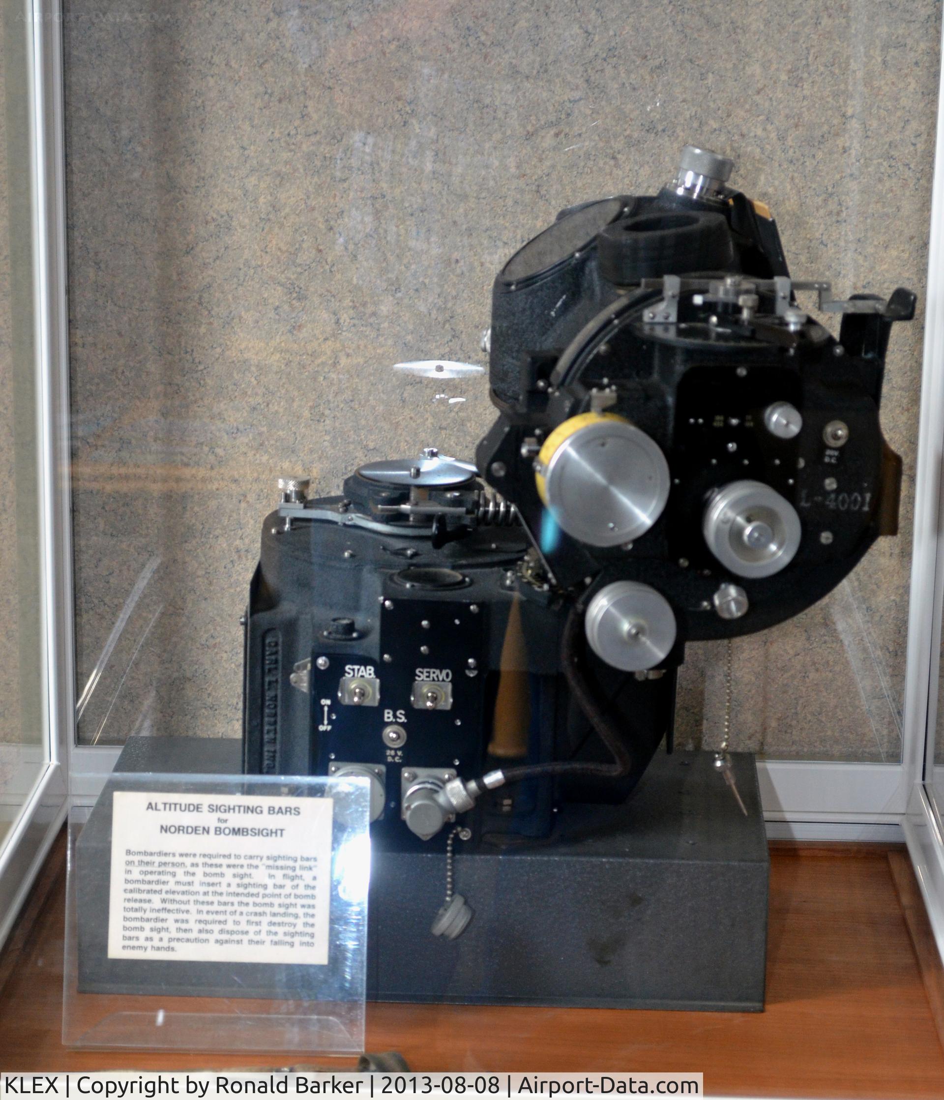 Blue Grass Airport (LEX) - Norden bombsight at the Aviation Museum of KY