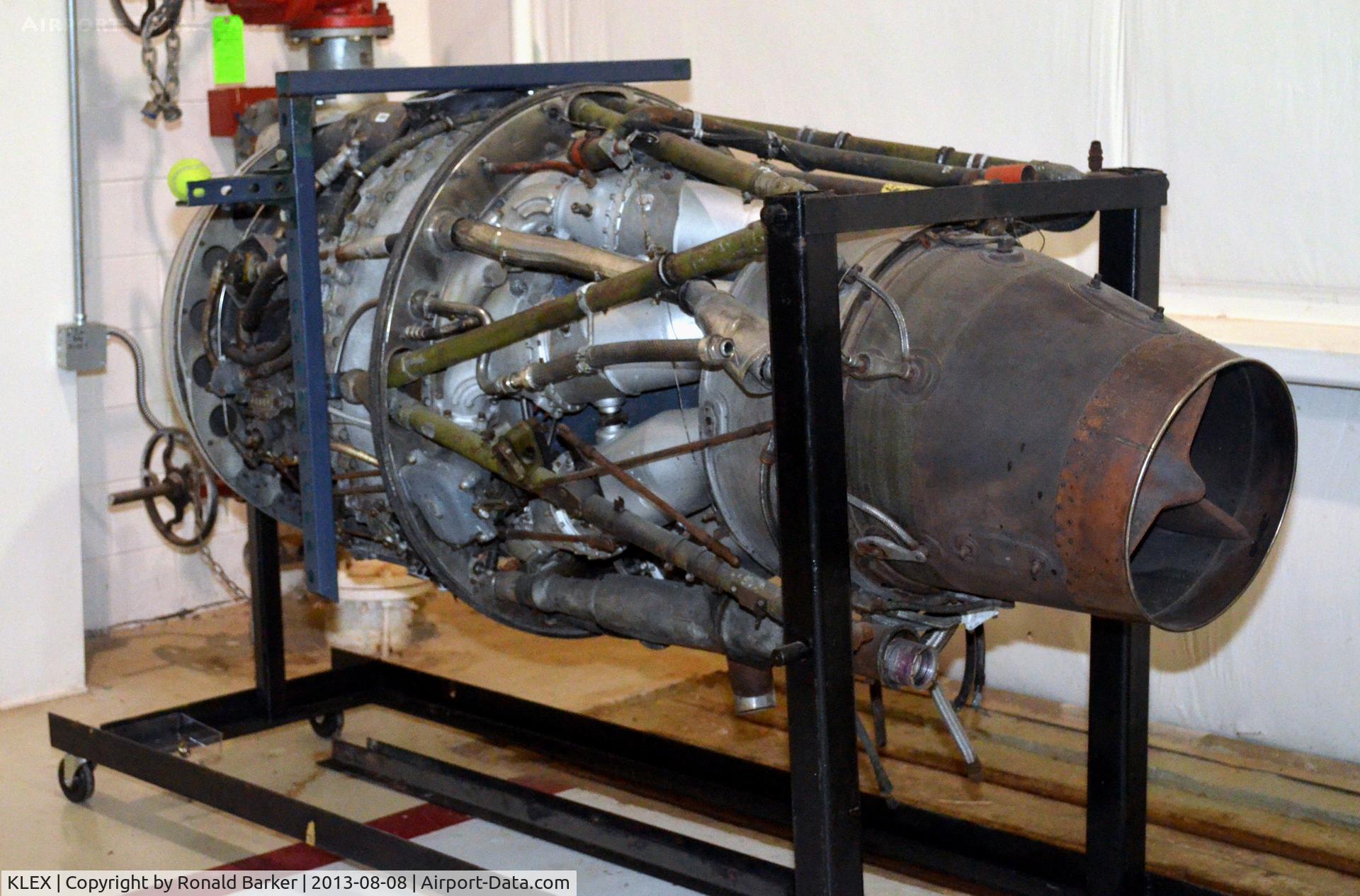Blue Grass Airport (LEX) - Jet engine at the Aviation Museum of KY