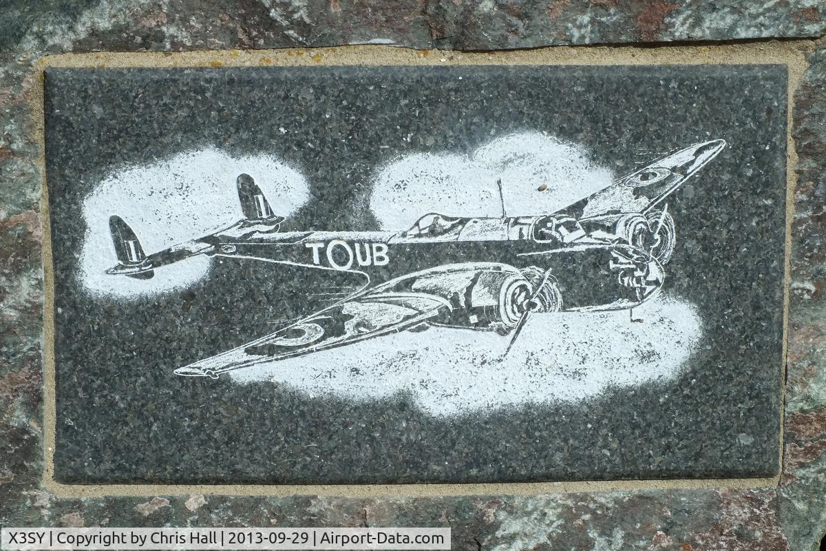 X3SY Airport - Handley Page H.P.52 Hampden bomber on the memorial at Saltby airfield which were based there from August 1941 until August 1943