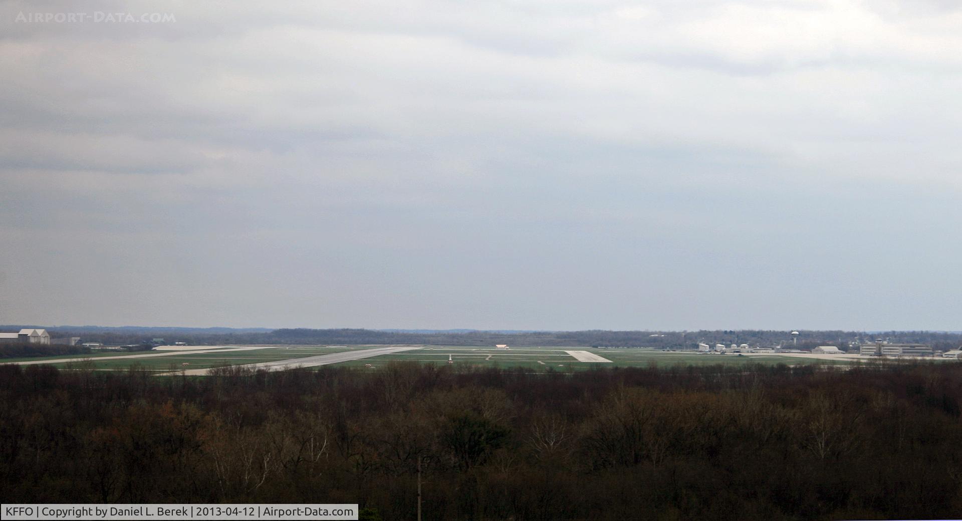 Wright-patterson Afb Airport (FFO) - The Wright monument in Dayton overlooks Wright Patterson AFB.