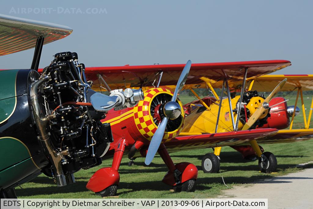 EDTS Airport - Boeing Stearman at Hahnweide
