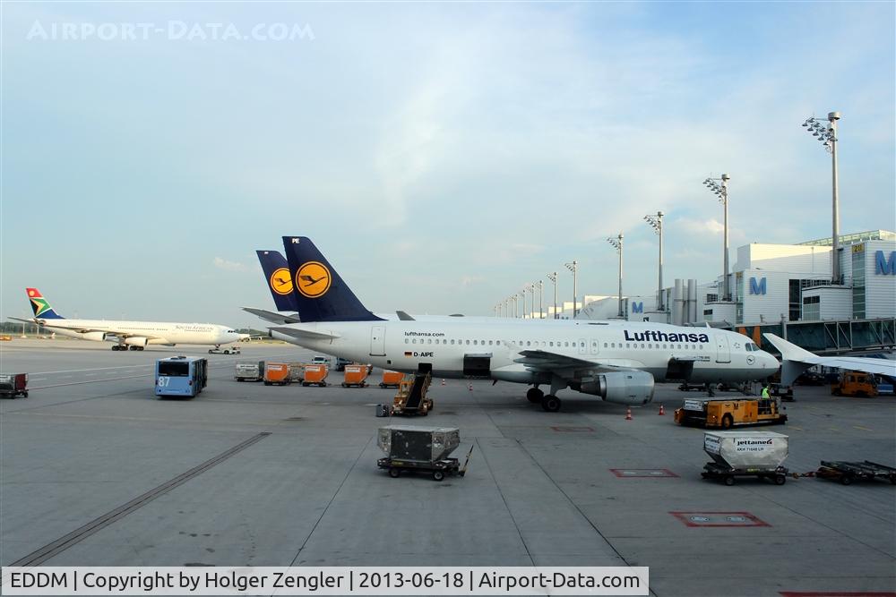 Munich International Airport (Franz Josef Strauß International Airport), Munich Germany (EDDM) - More and more long distance flights get their aircraft pulled to stand....