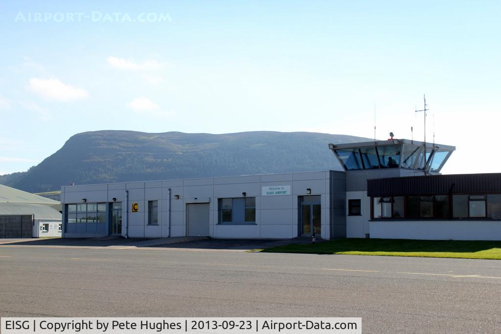 Sligo Airport, Strandhill, near Sligo Ireland (EISG) - Sligo on a stunning autumn day - with a serious cross-wind but you can't see that!