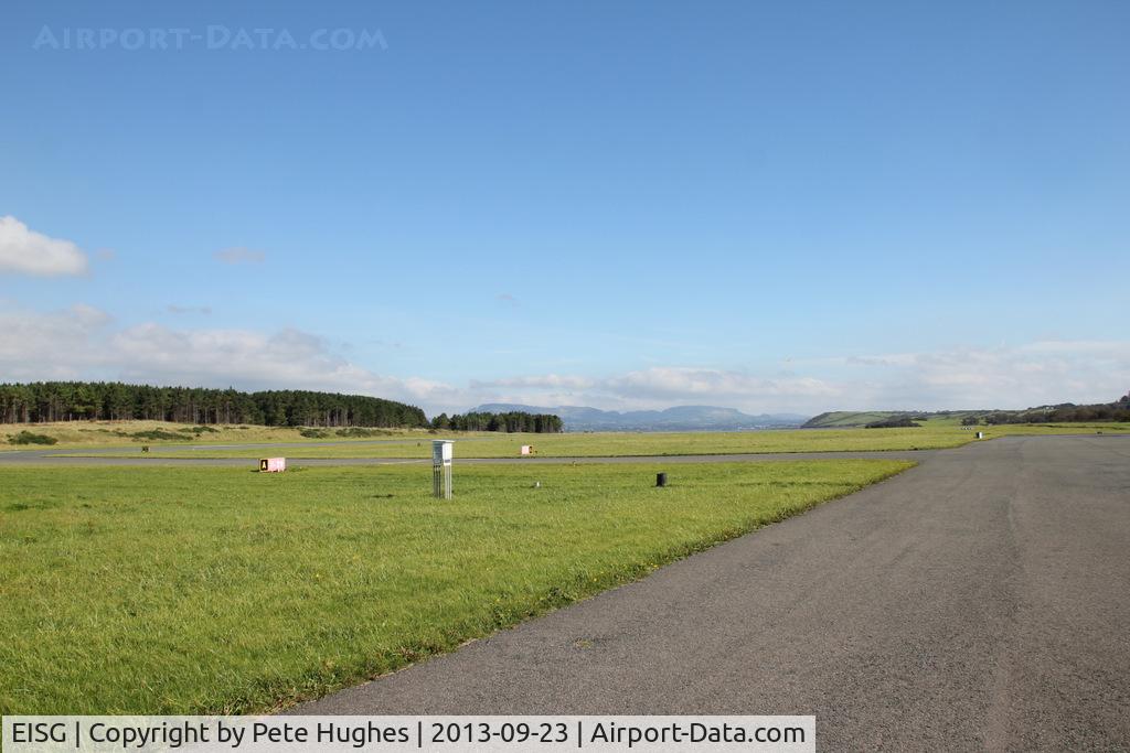 Sligo Airport, Strandhill, near Sligo Ireland (EISG) - Sligo on a stunning autumn day - with a serious cross-wind but you can't see that!