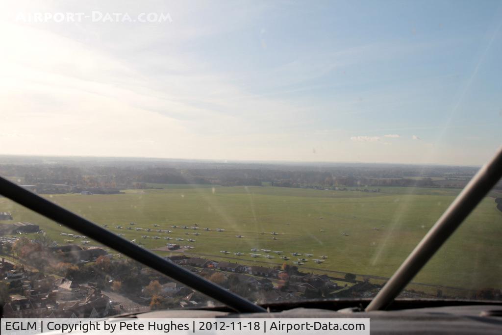 White Waltham Airfield Airport, White Waltham, England United Kingdom (EGLM) - Turning onto finals at White Waltham in G-PAXX