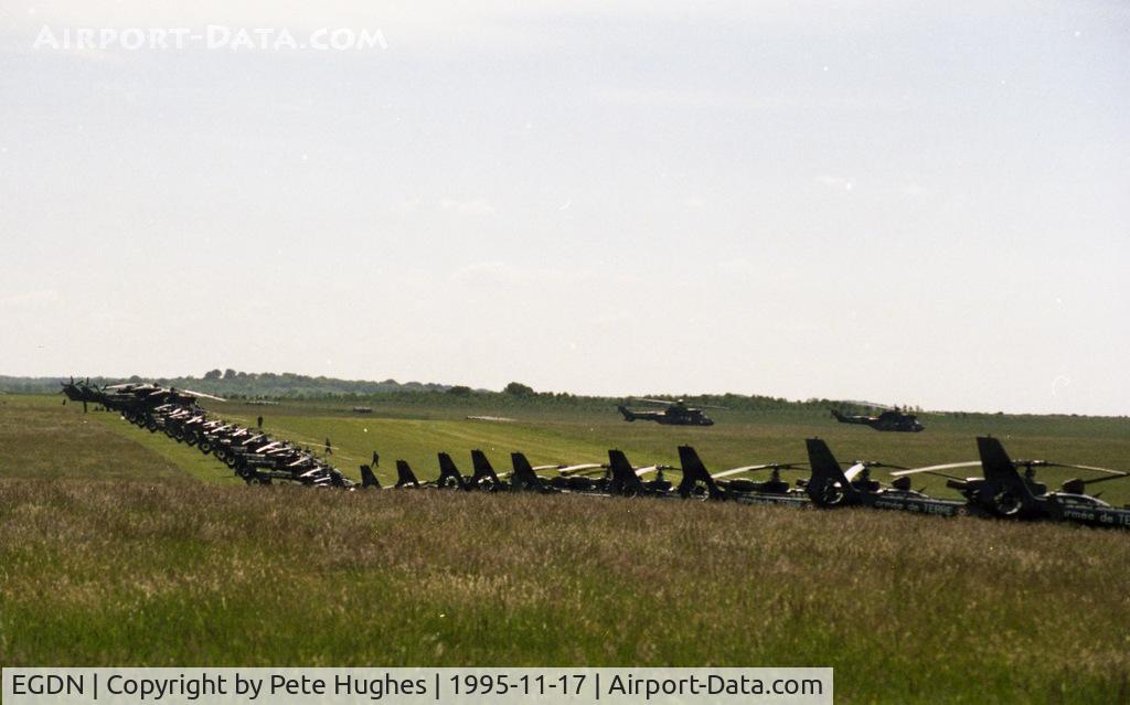 Airfield Camp Netheravon Airport, Netheravon, England United Kingdom (EGDN) - Netheravon with an invasion of French military helicopters