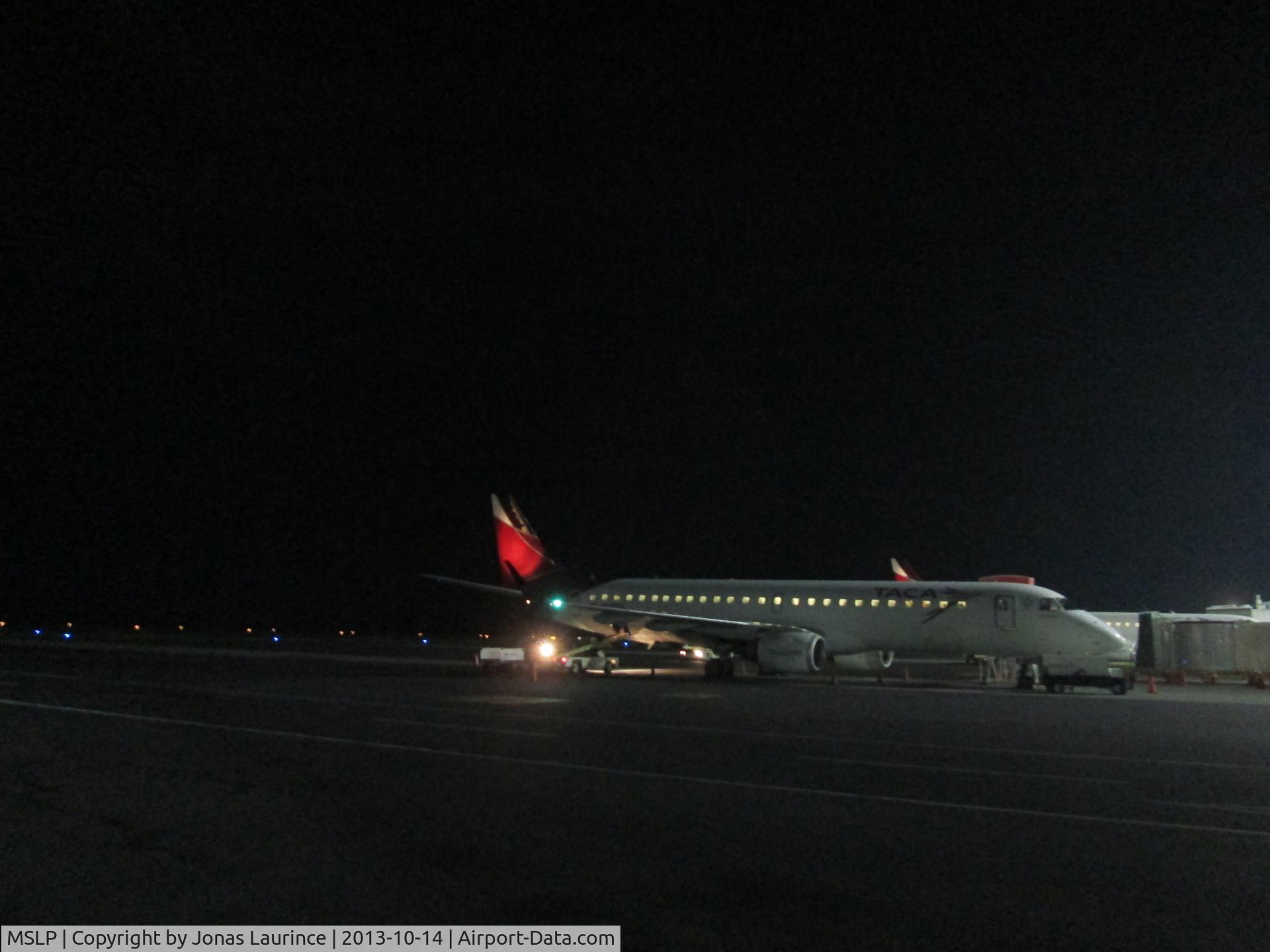El Salvador International Airport, San Salvador El Salvador (MSLP) - TACA Aircraft at the El Salvador International Airport (Comalpa) of San Salvador