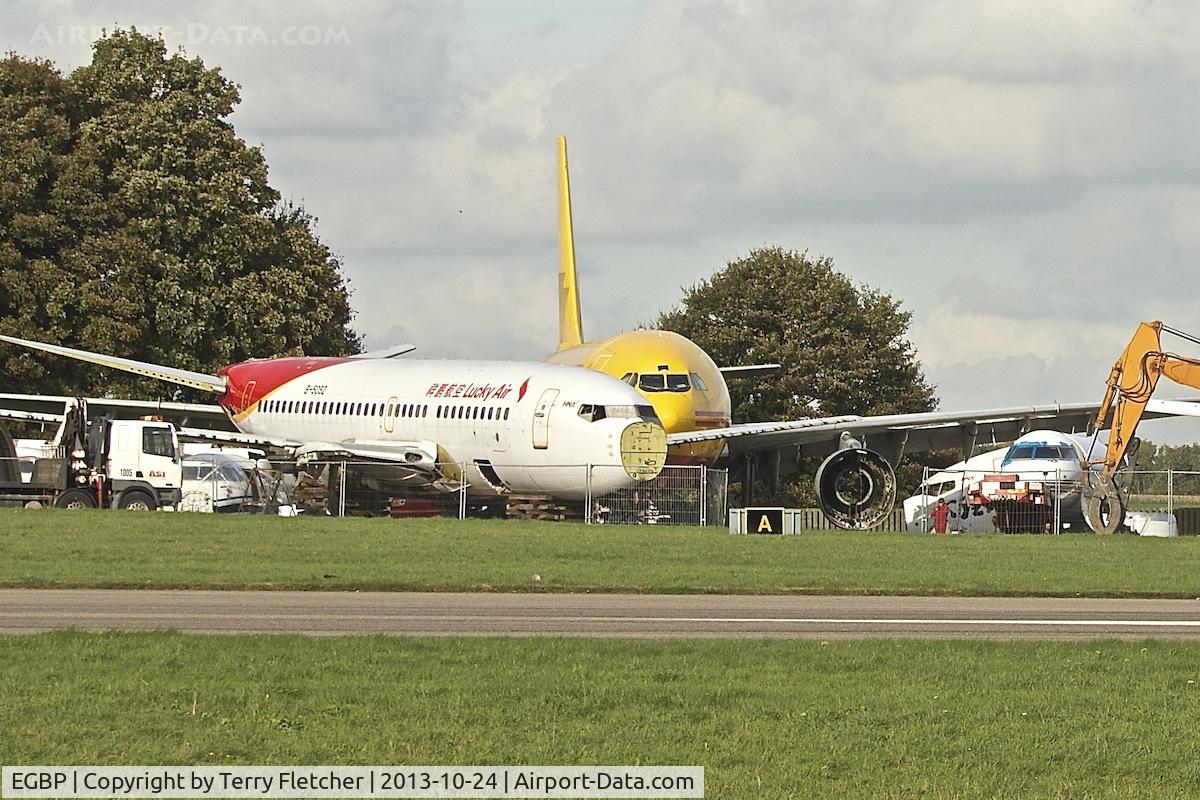 Kemble Airport, Kemble, England United Kingdom (EGBP) - Scrapping area at Kemble covers multi-aircraft