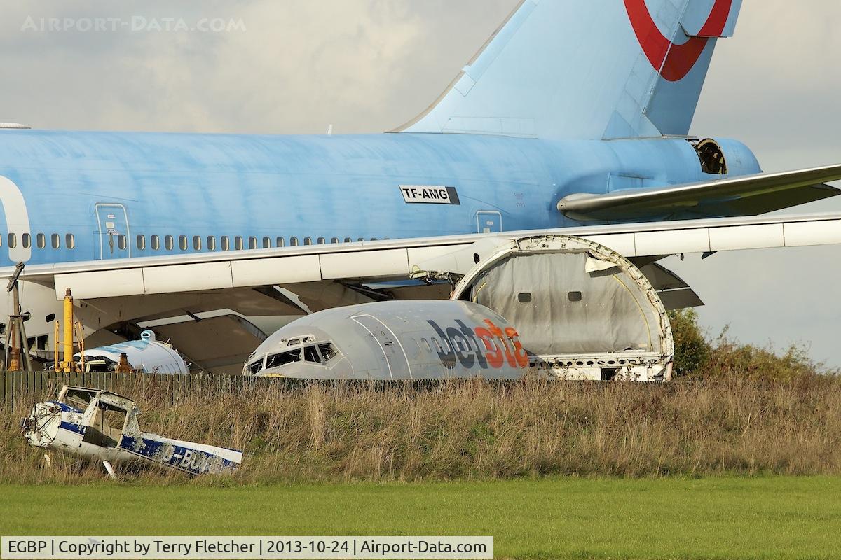 Kemble Airport, Kemble, England United Kingdom (EGBP) - Scrapping area at Kemble covers multi-aircraft types