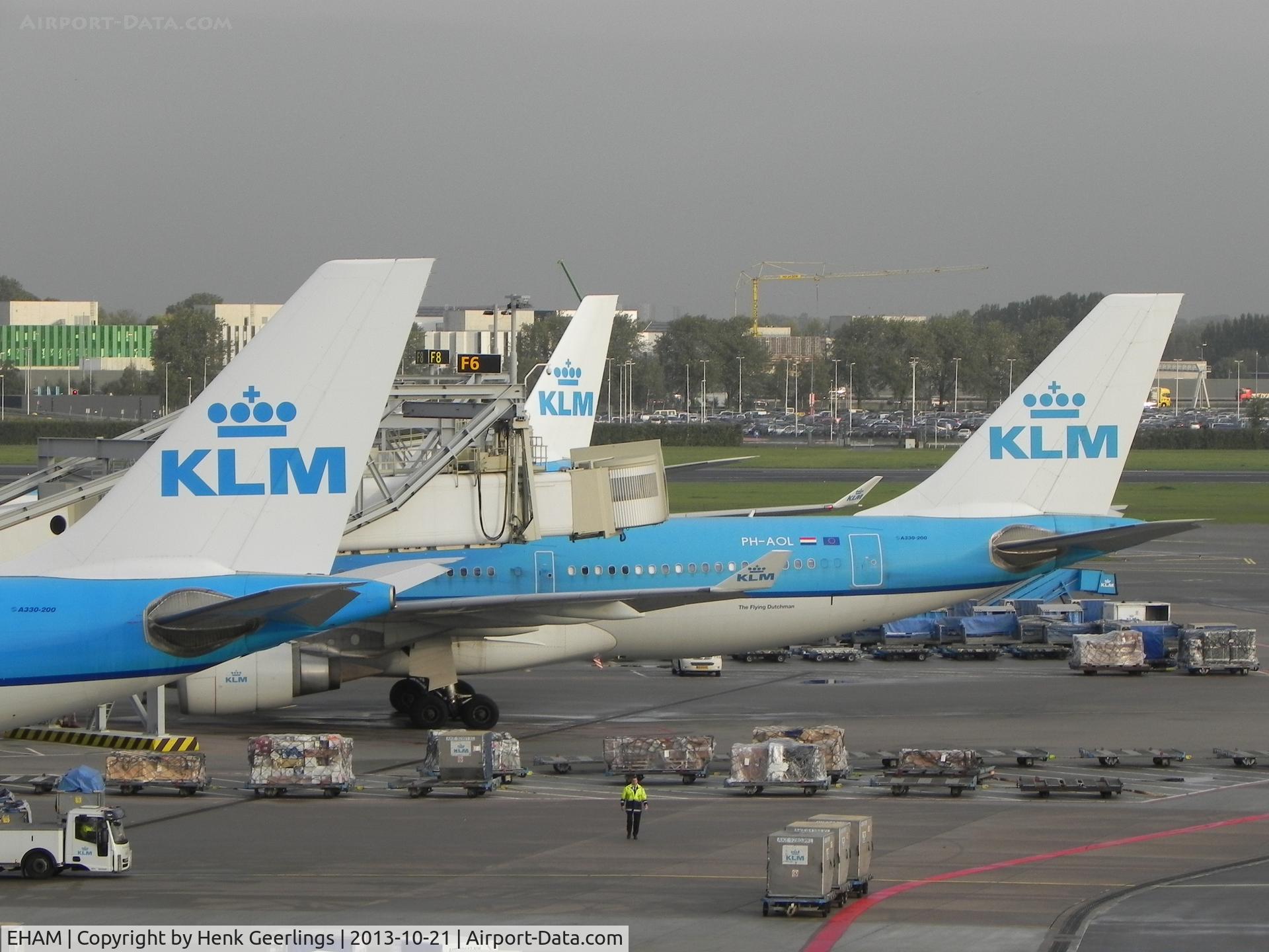 Amsterdam Schiphol Airport, Haarlemmermeer, near Amsterdam Netherlands (EHAM) - KLM fleet at Schiphol