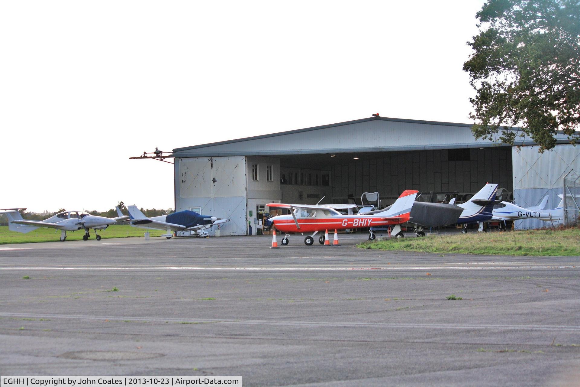 Bournemouth Airport, Bournemouth, England United Kingdom (EGHH) - Worldwide take over old Pilatus East premises.