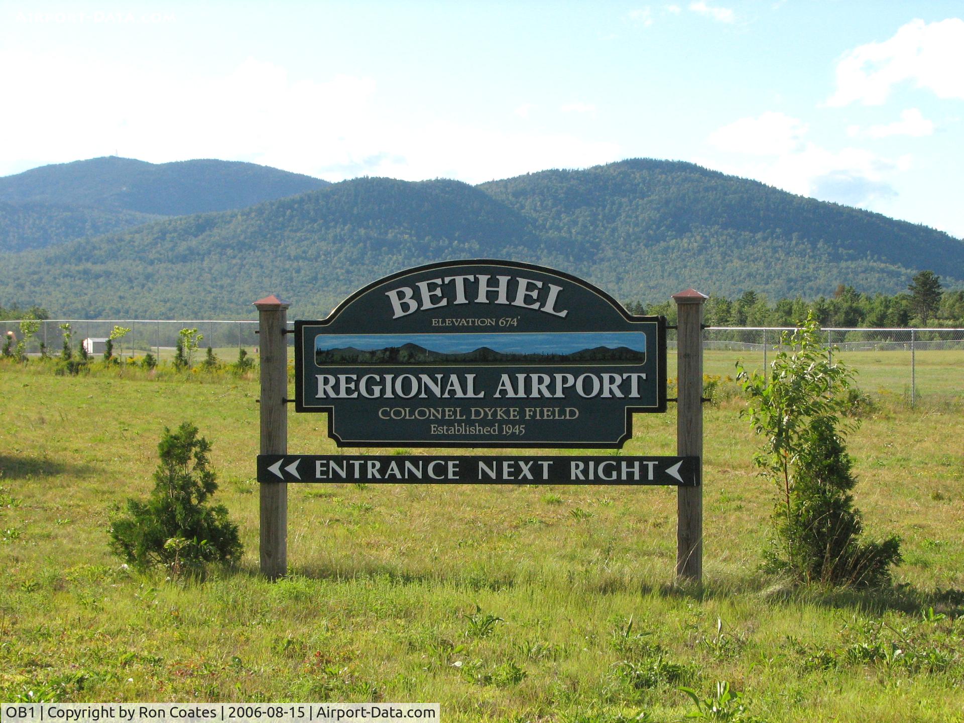 OB1 Airport - This is Bethel Maine Regional Airport that is located in the hills of southern Maine