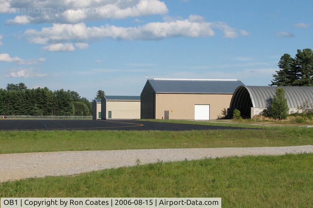 OB1 Airport - These are some hangers at the Bethel Maine Regional Airport.