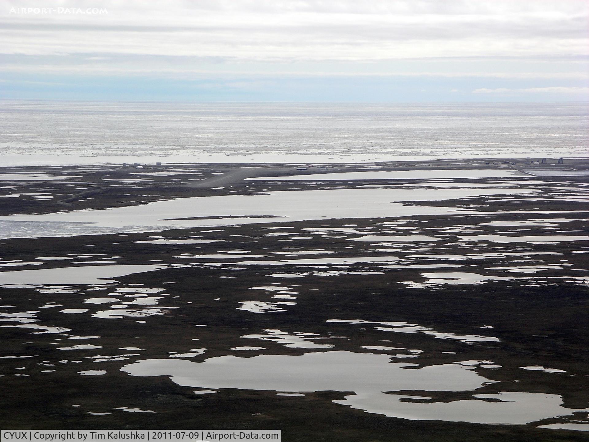 Hall Beach Airport, Hall Beach, Nunavut Canada (CYUX) - Turning final runway 124T Hall Beach