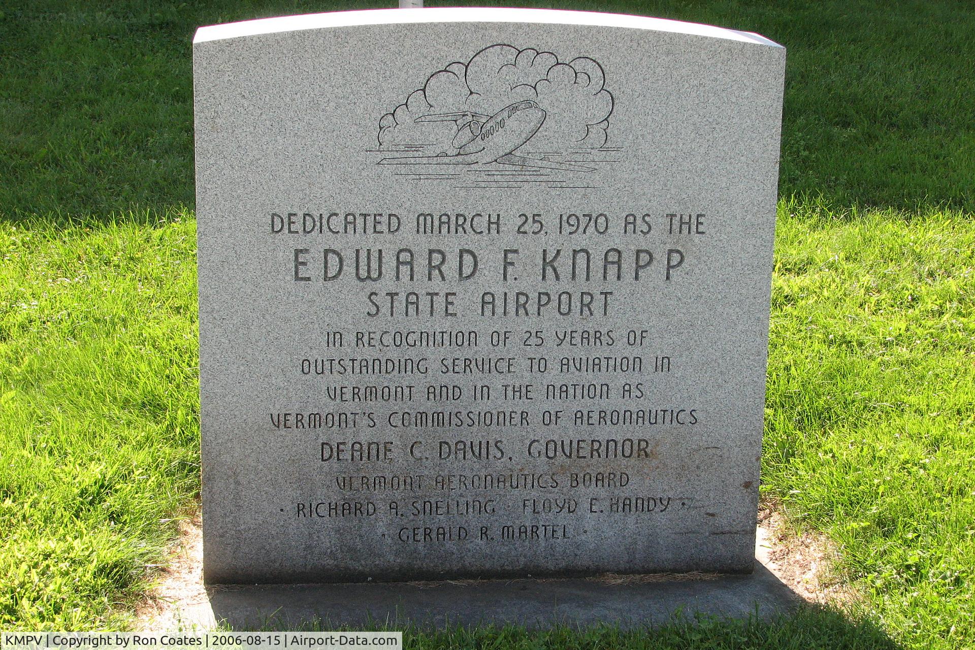Edward F Knapp State Airport (MPV) - Edward F. Kapp State Airport