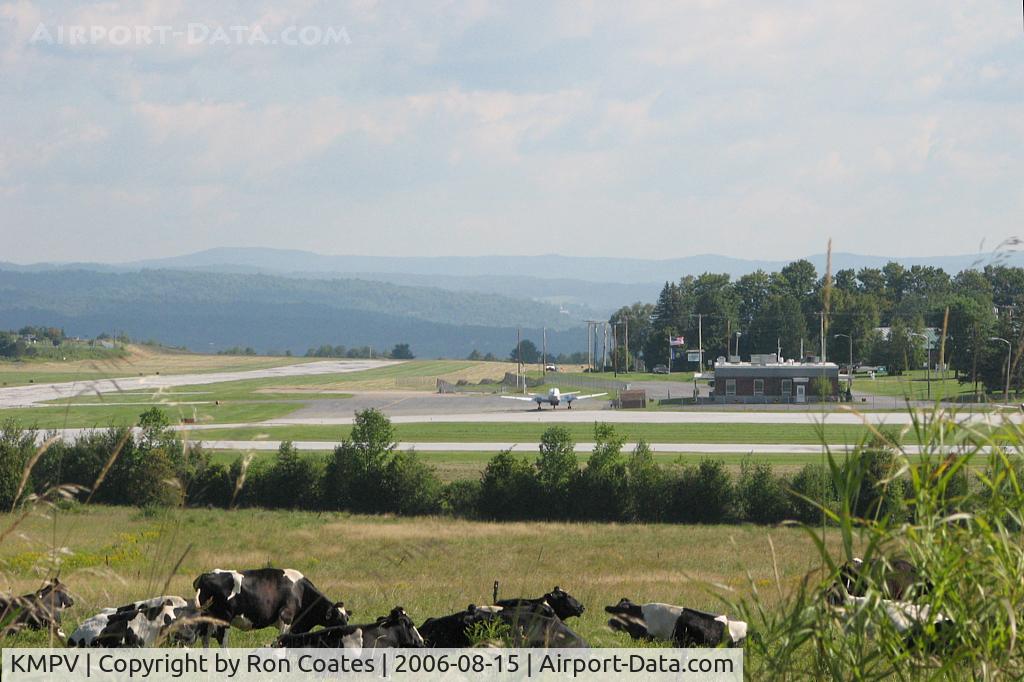 Edward F Knapp State Airport (MPV) - The cattle don't seem to be bothered by the Edward F. Knapp State Airport