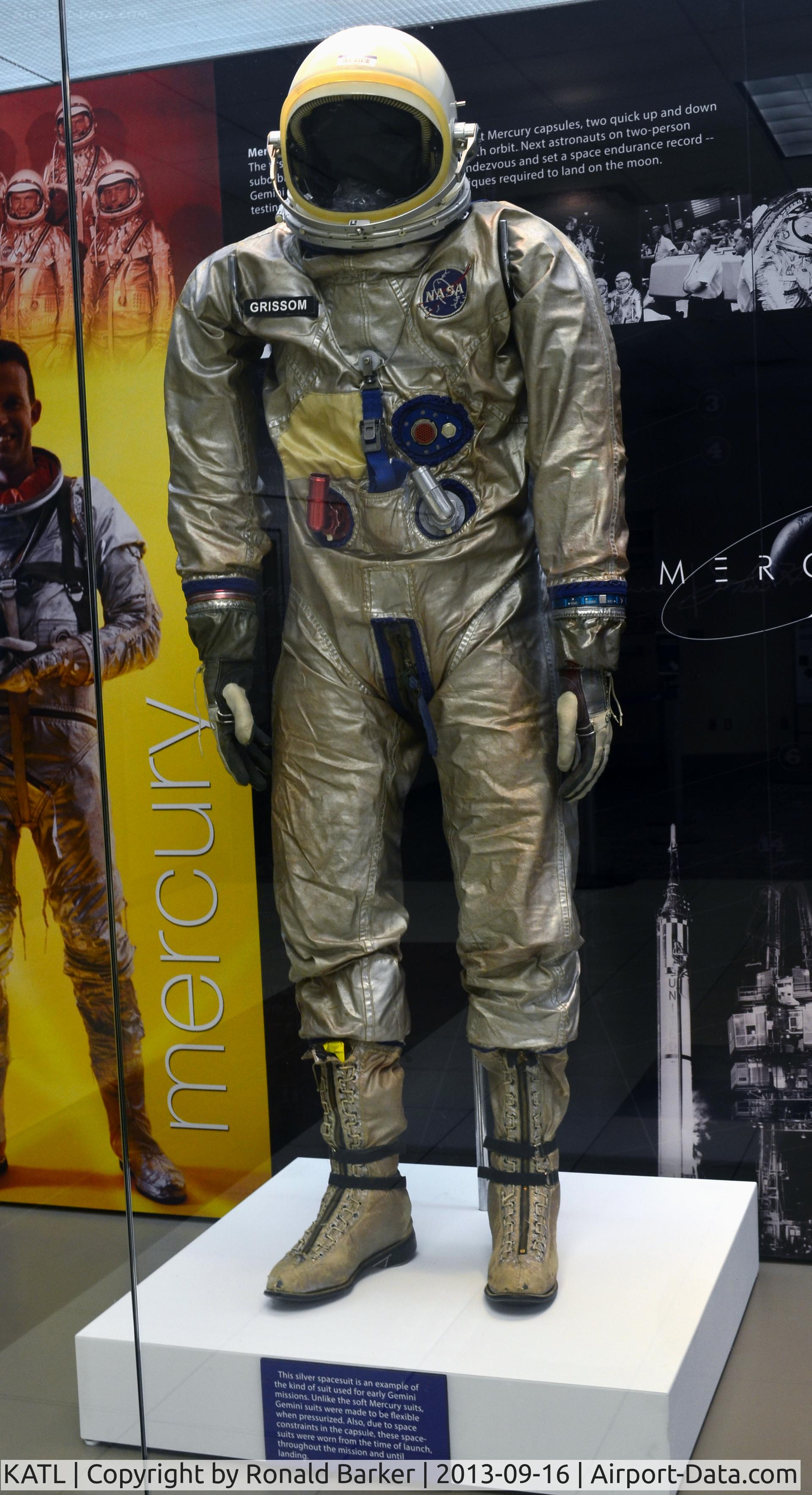 Hartsfield - Jackson Atlanta International Airport (ATL) - Mercury astronaut suit on display at Atlanta Airport
