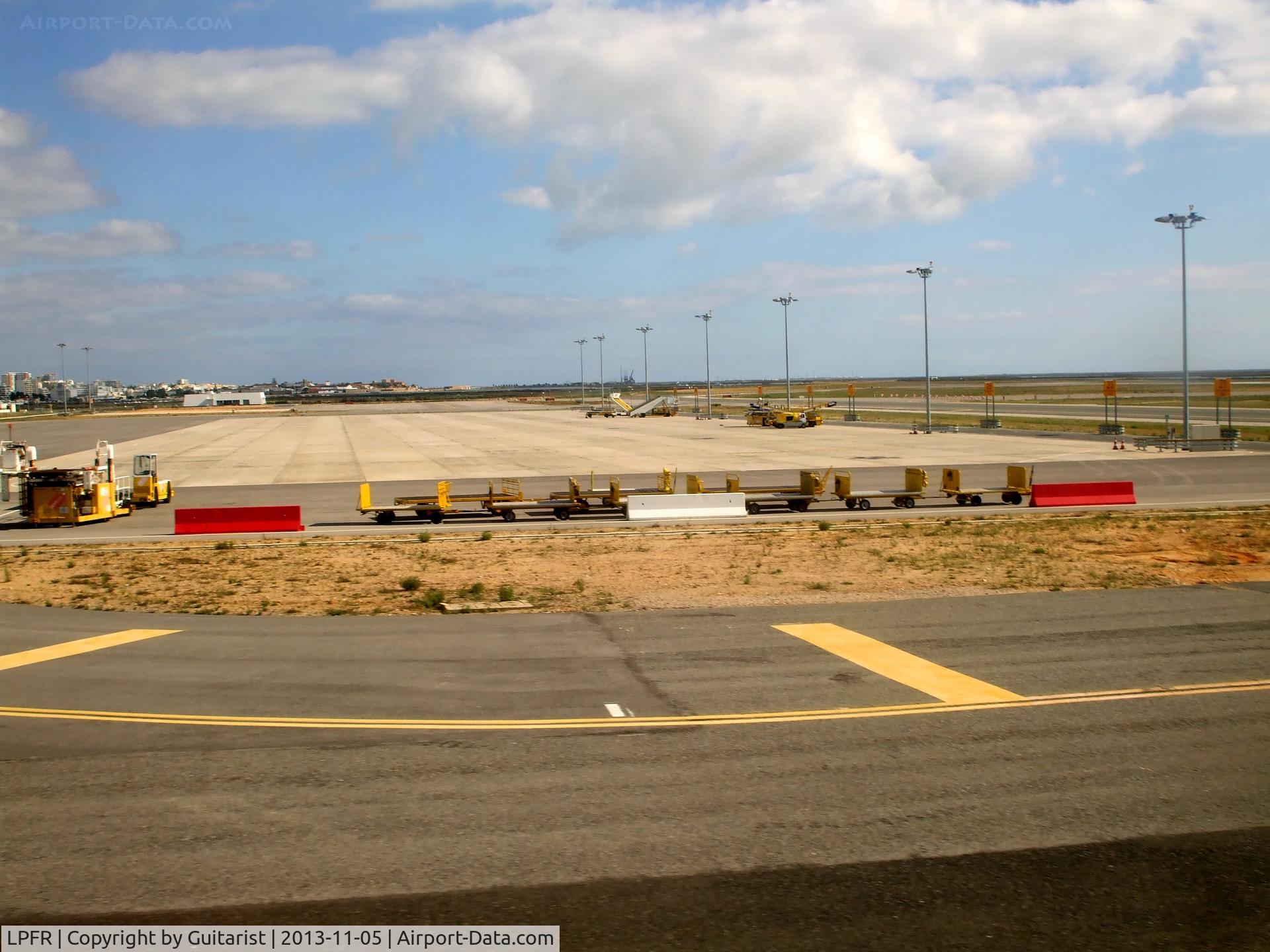 Faro Airport, Faro Portugal (LPFR) - One of the hard stands at Faro