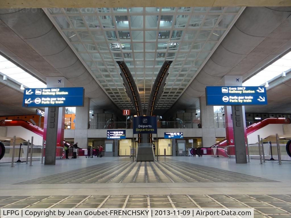 Paris Charles de Gaulle Airport (Roissy Airport), Paris France (LFPG) - CDG railway station