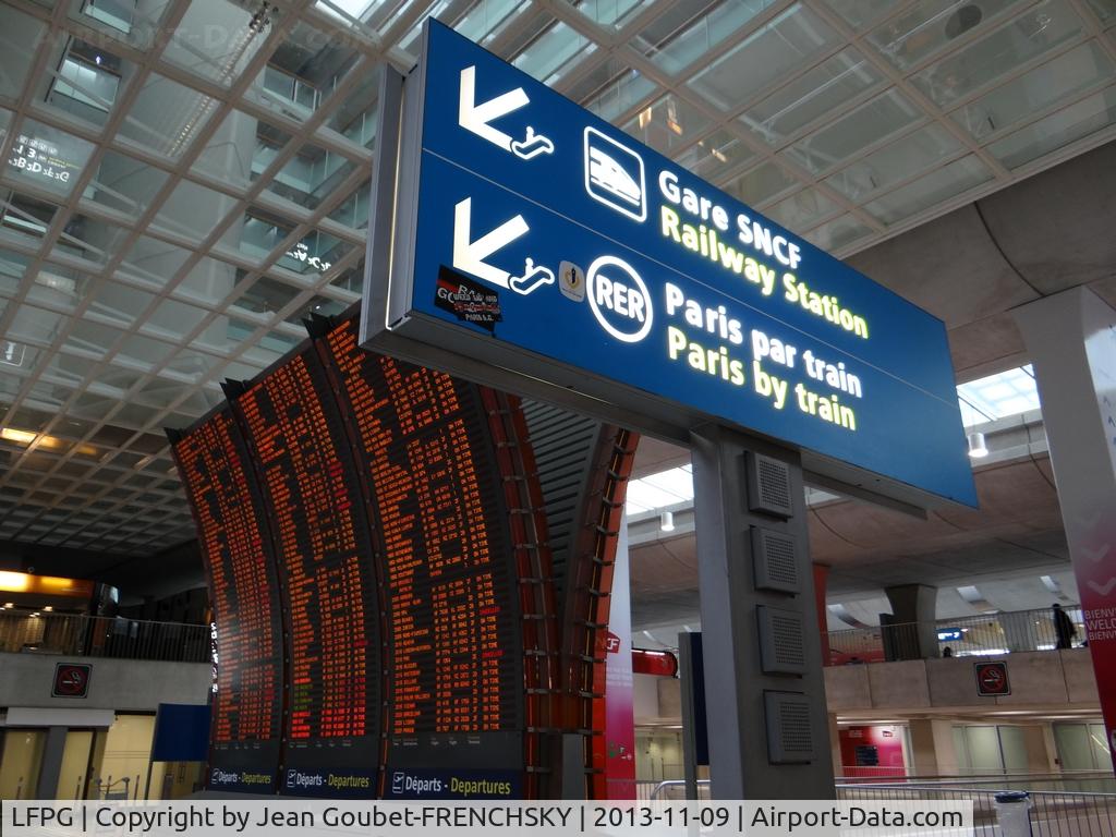 Paris Charles de Gaulle Airport (Roissy Airport), Paris France (LFPG) - CDG railway station
