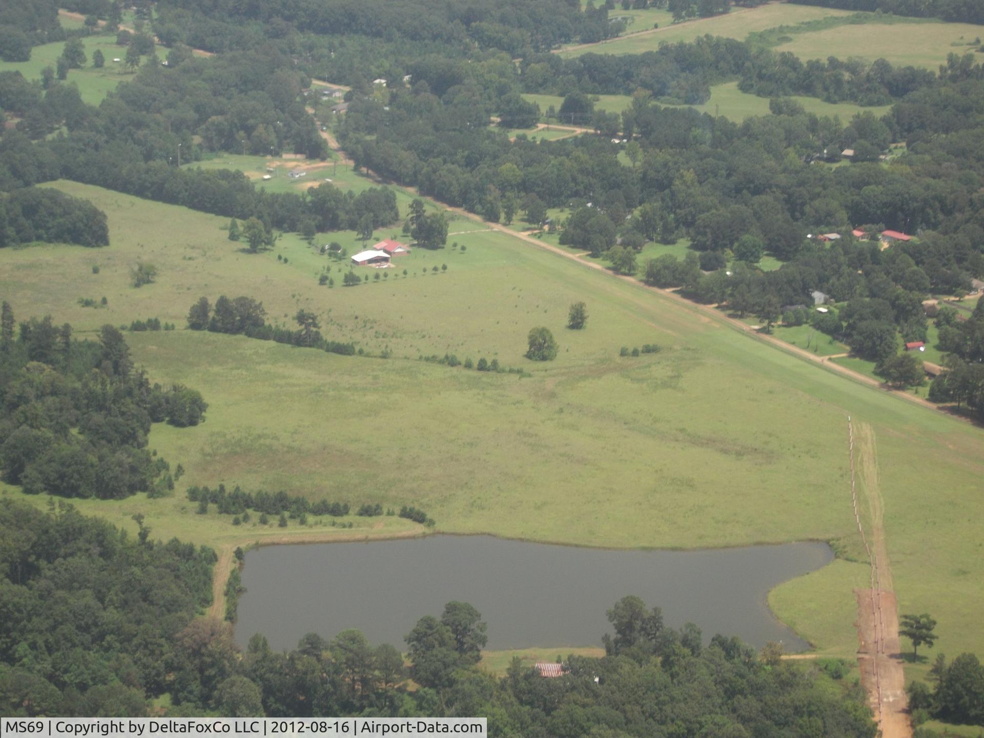 Falcon Field Airport (MS69) - View from South West - Runway 2/20 - Runs parallel to Muse Rd. - Just east of Hwy 49S in Star, MS
