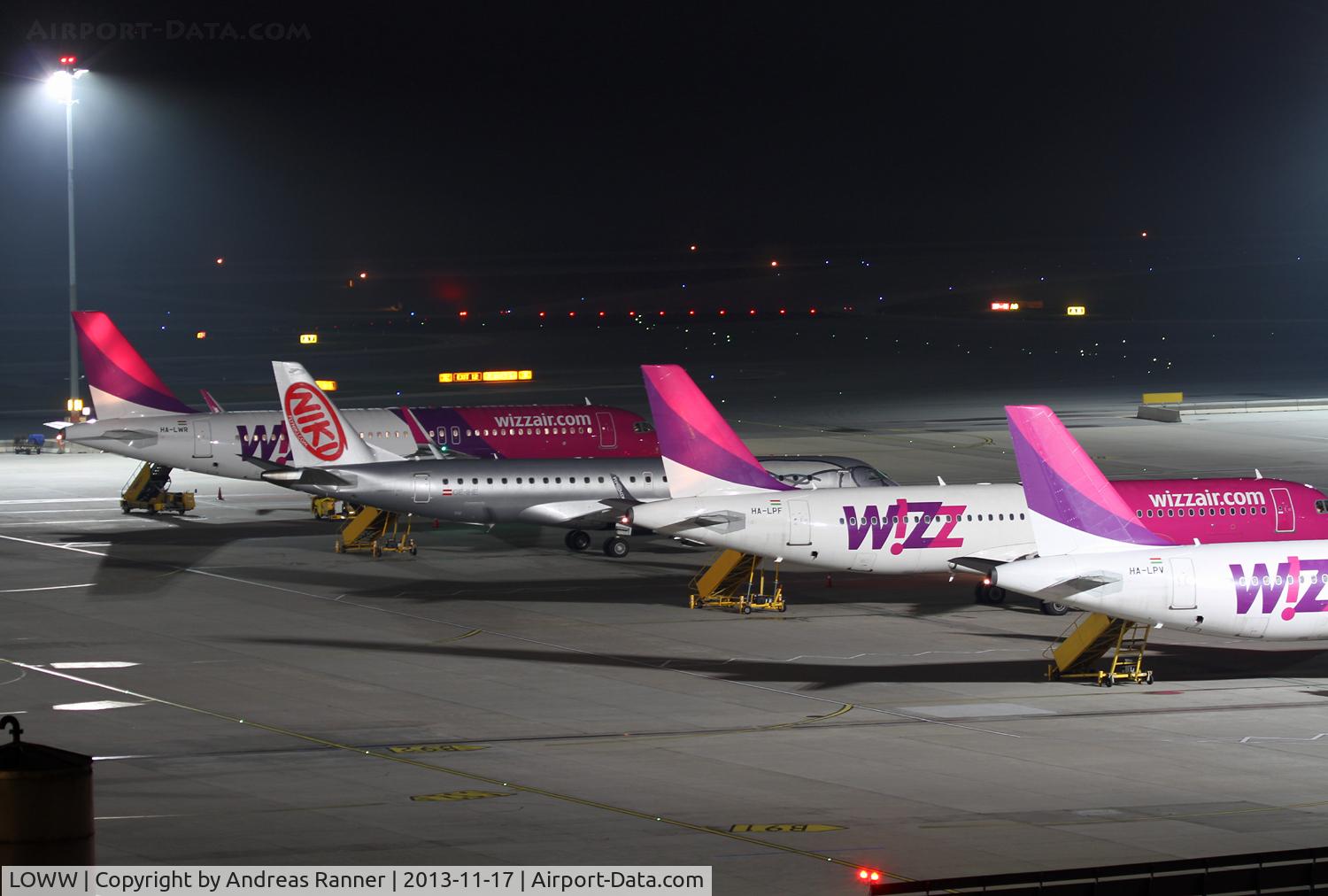 Vienna International Airport, Vienna Austria (LOWW) - diverted Wizz Air aircrafts