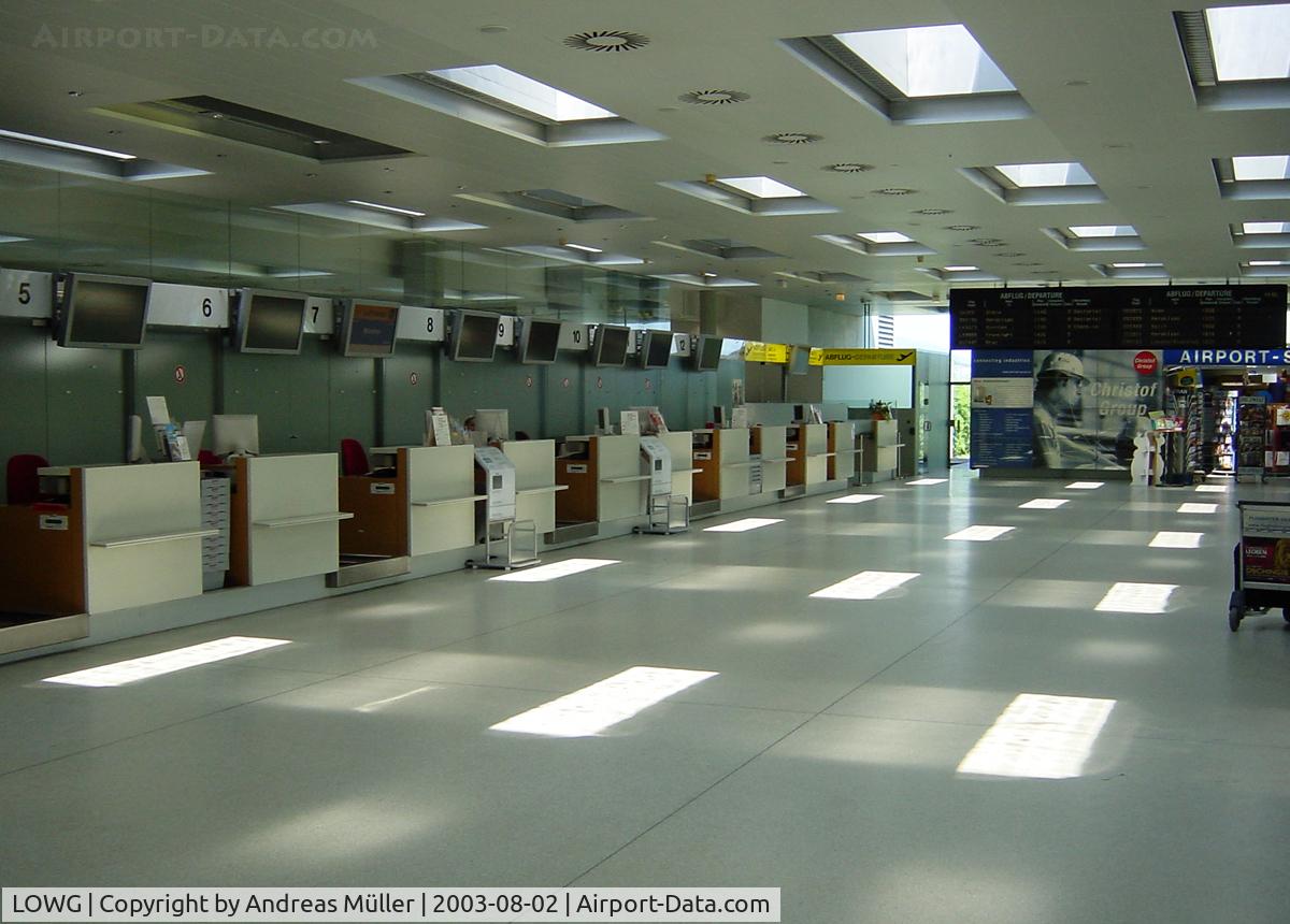 Graz Airport, Graz Austria (LOWG) - The old check-in area.