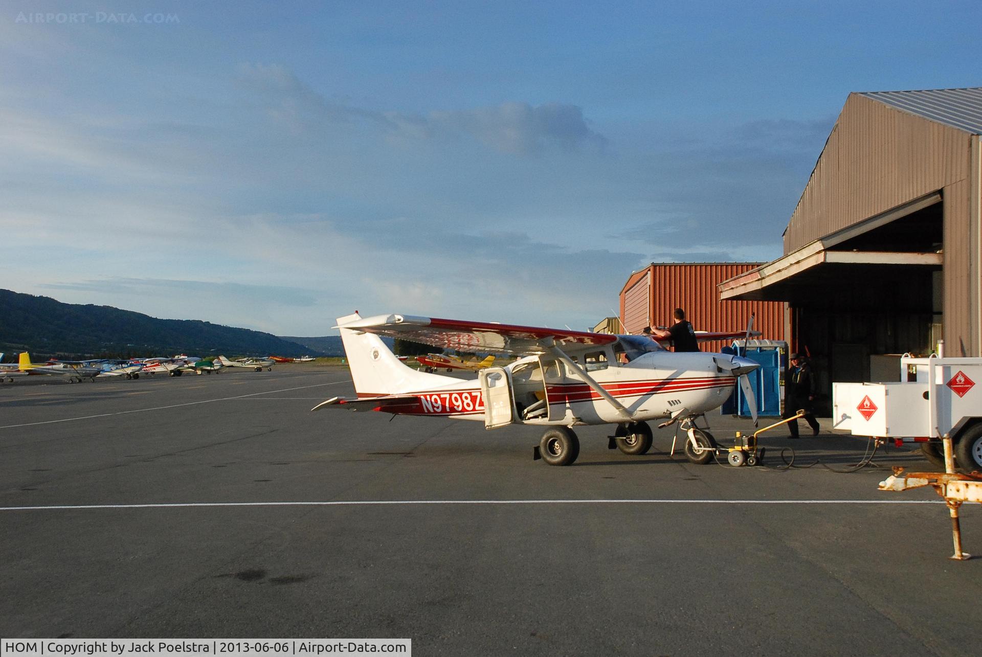 Homer Airport (HOM) - Homer airport AK in the evening
