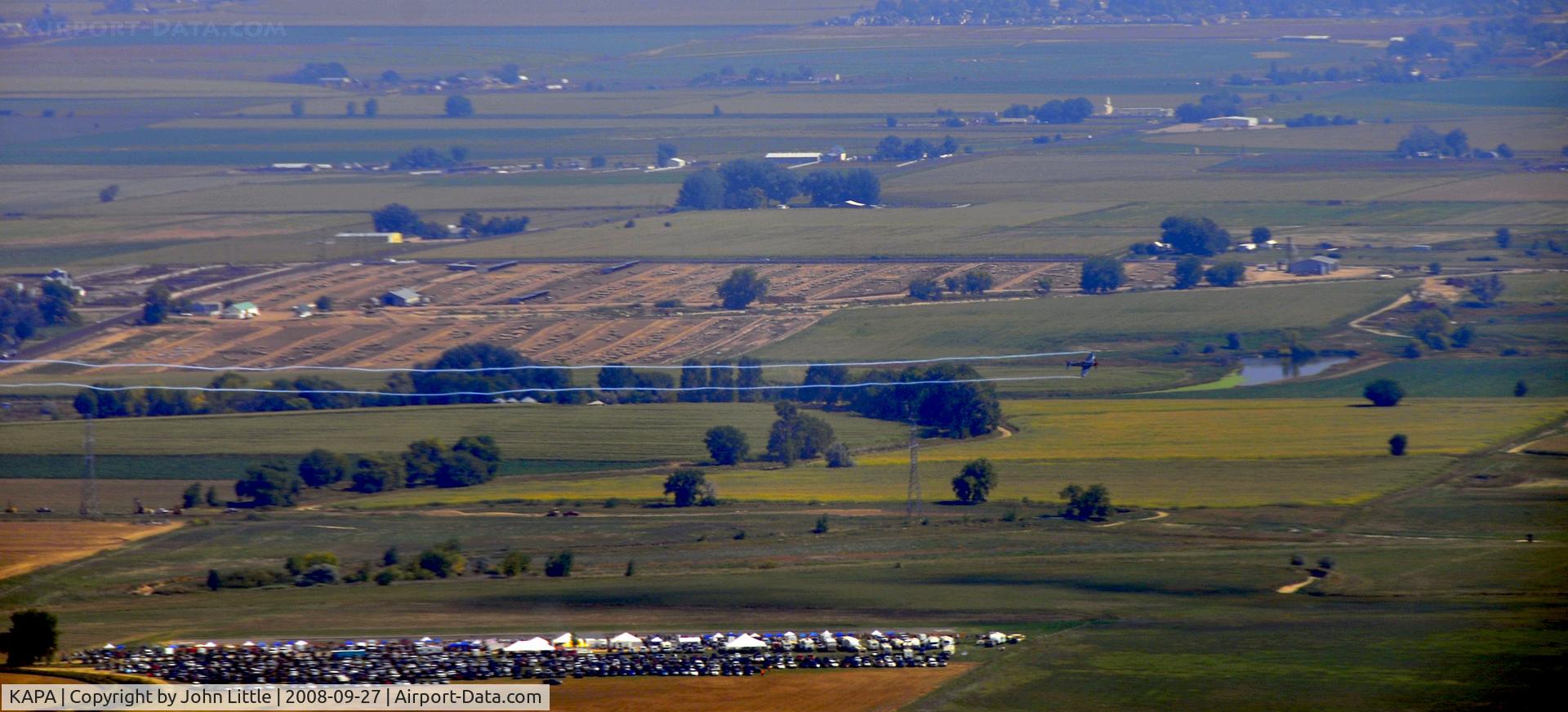 Centennial Airport (APA) - Doing a Fly-By in Northern Colorado with Smoke On
