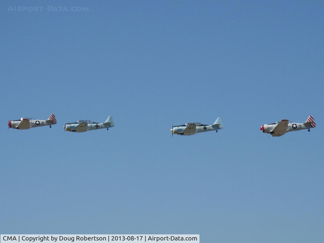 Camarillo Airport (CMA) - Condor Squadron fast pass over Rwy 26