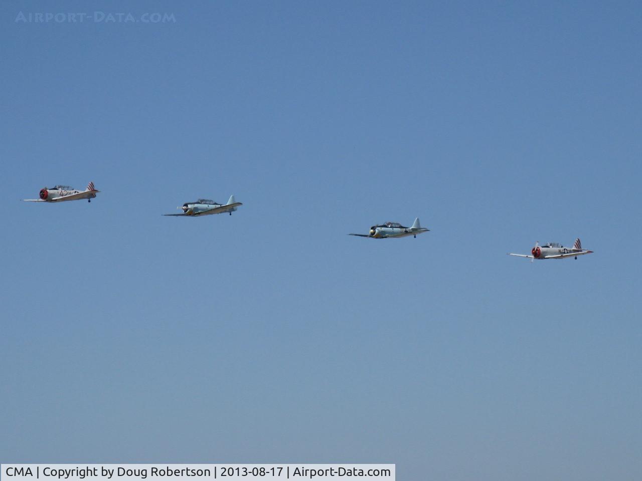 Camarillo Airport (CMA) - Condor Squadron fast pass over Rwy 26