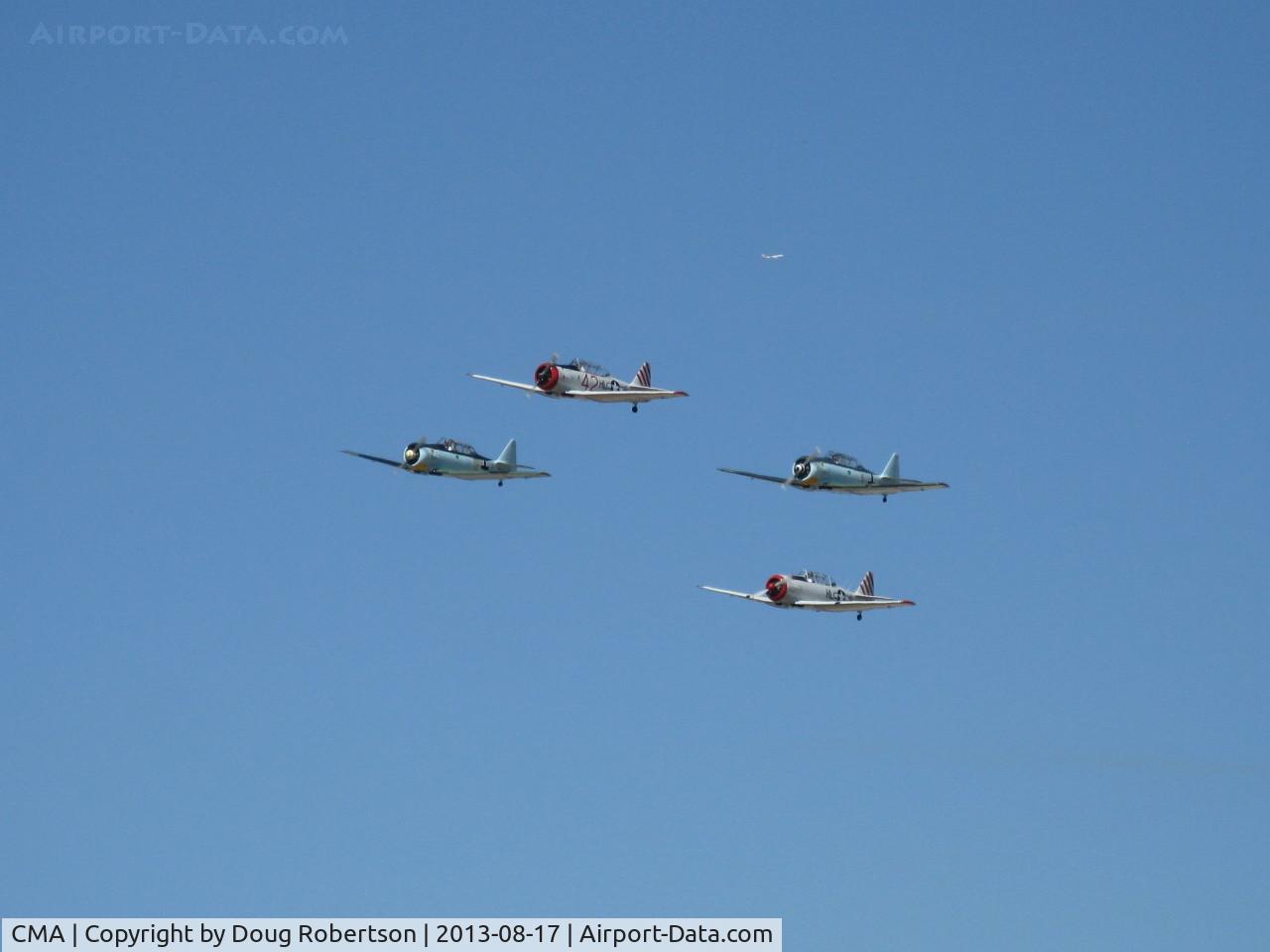 Camarillo Airport (CMA) - Condor Squadron fast pass over Rwy 26 