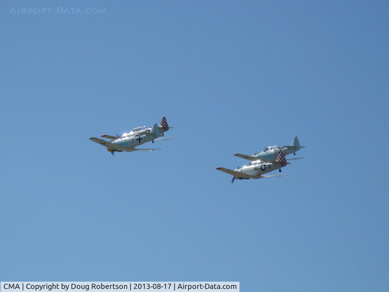 Camarillo Airport (CMA) - Condor Squadron fast pass over Rwy 26 at Wings Over Camarillo Airshow 2013