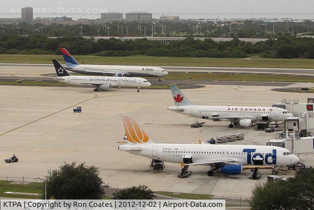 Tampa International Airport (TPA) - In this shot at Tampa Int'l you can see 4 different airlines