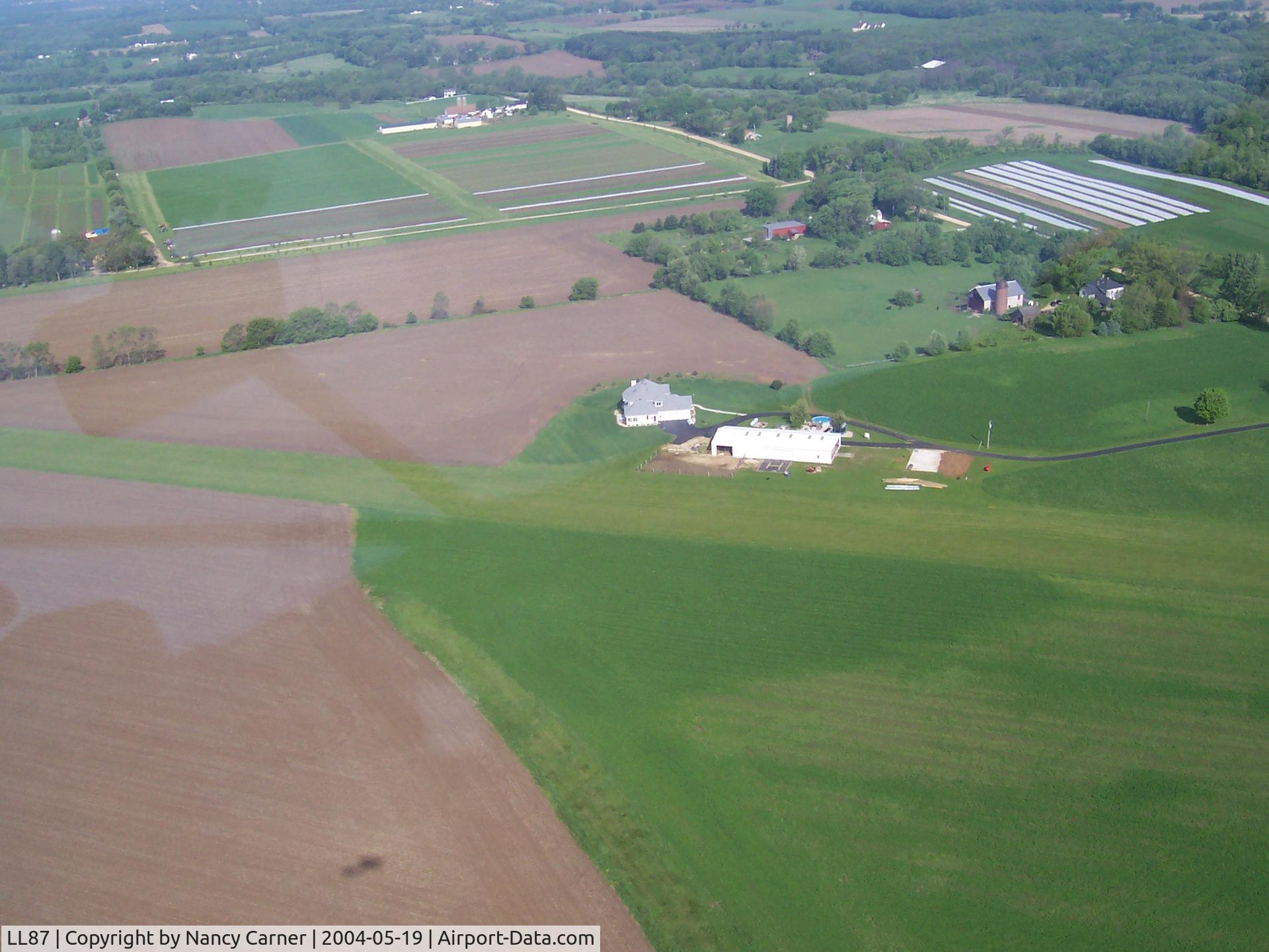 Compass Rose Airport (LL87) - View towards the West