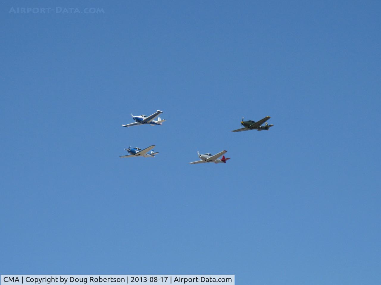Camarillo Airport (CMA) - Local NAVIONS in flight over Rwy 26