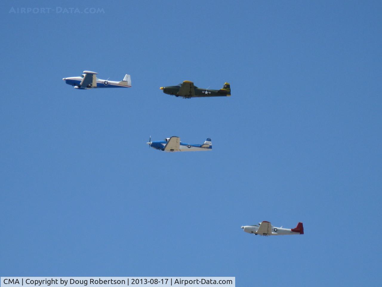 Camarillo Airport (CMA) - Local NAVIONS in flight over Rwy 26. Wings Over Camarillo Airshow 2013.