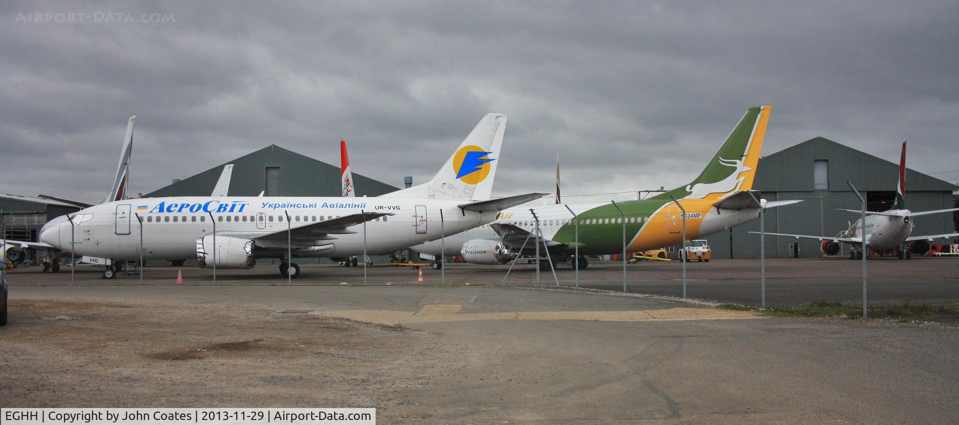 Bournemouth Airport, Bournemouth, England United Kingdom (EGHH) - A few 737s at European Aviation