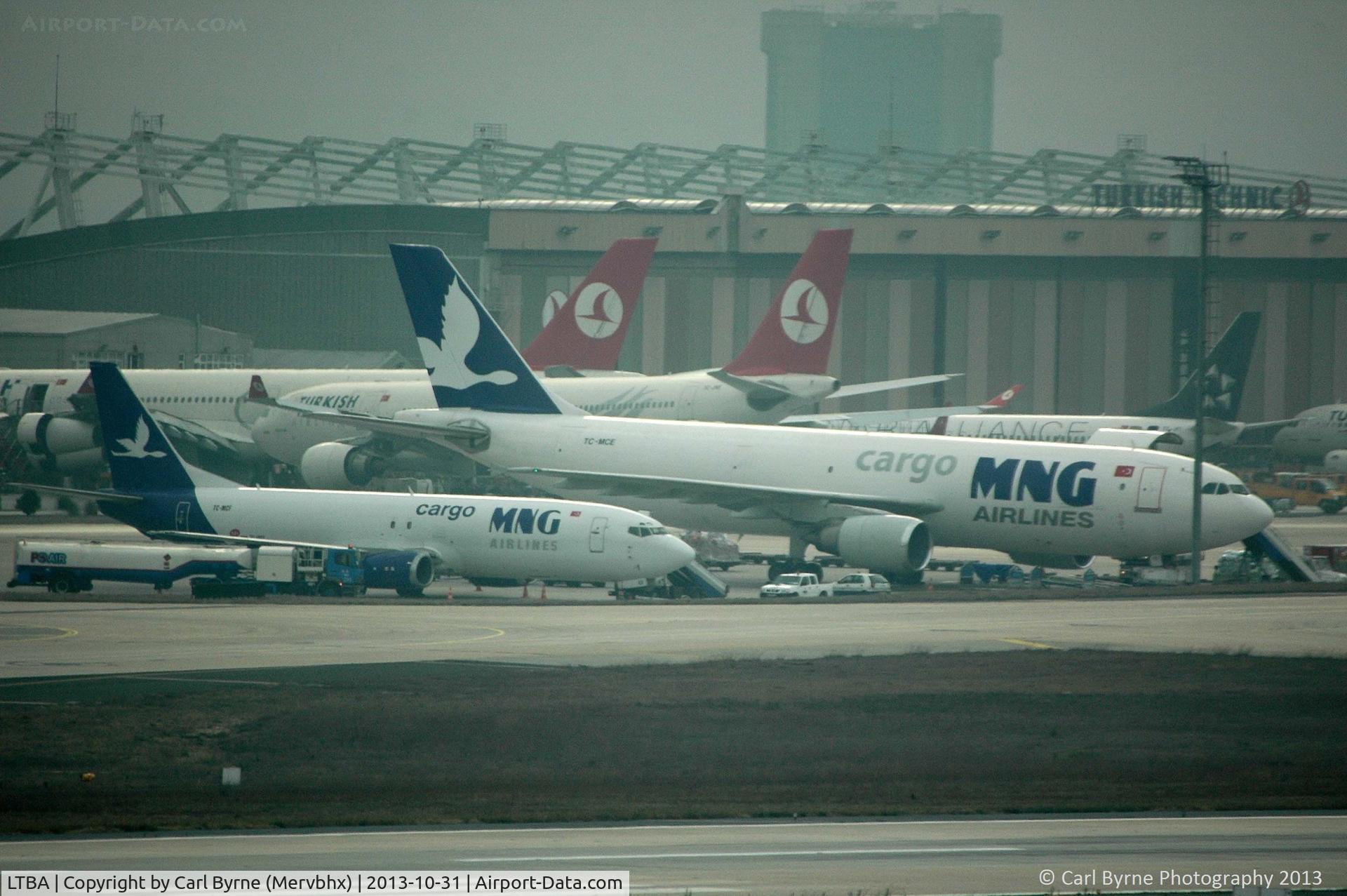 Istanbul Atatürk International Airport, Istanbul Turkey (LTBA) - Taken through glass from the Radisson Blu hotel.