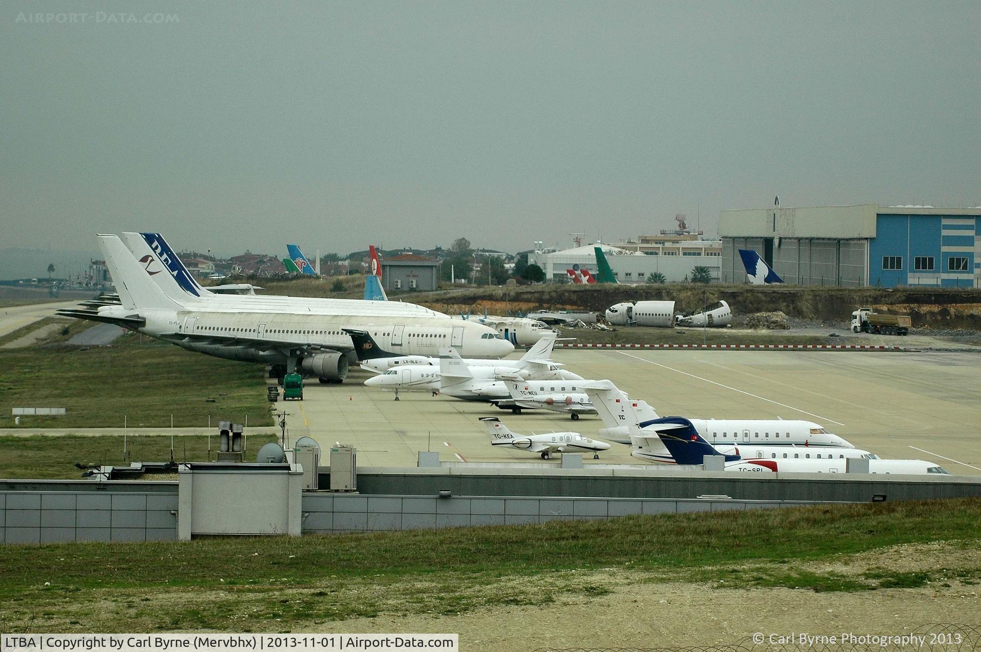 Istanbul Atatürk International Airport, Istanbul Turkey (LTBA) - Taken through glass from the Radisson Blu hotel.