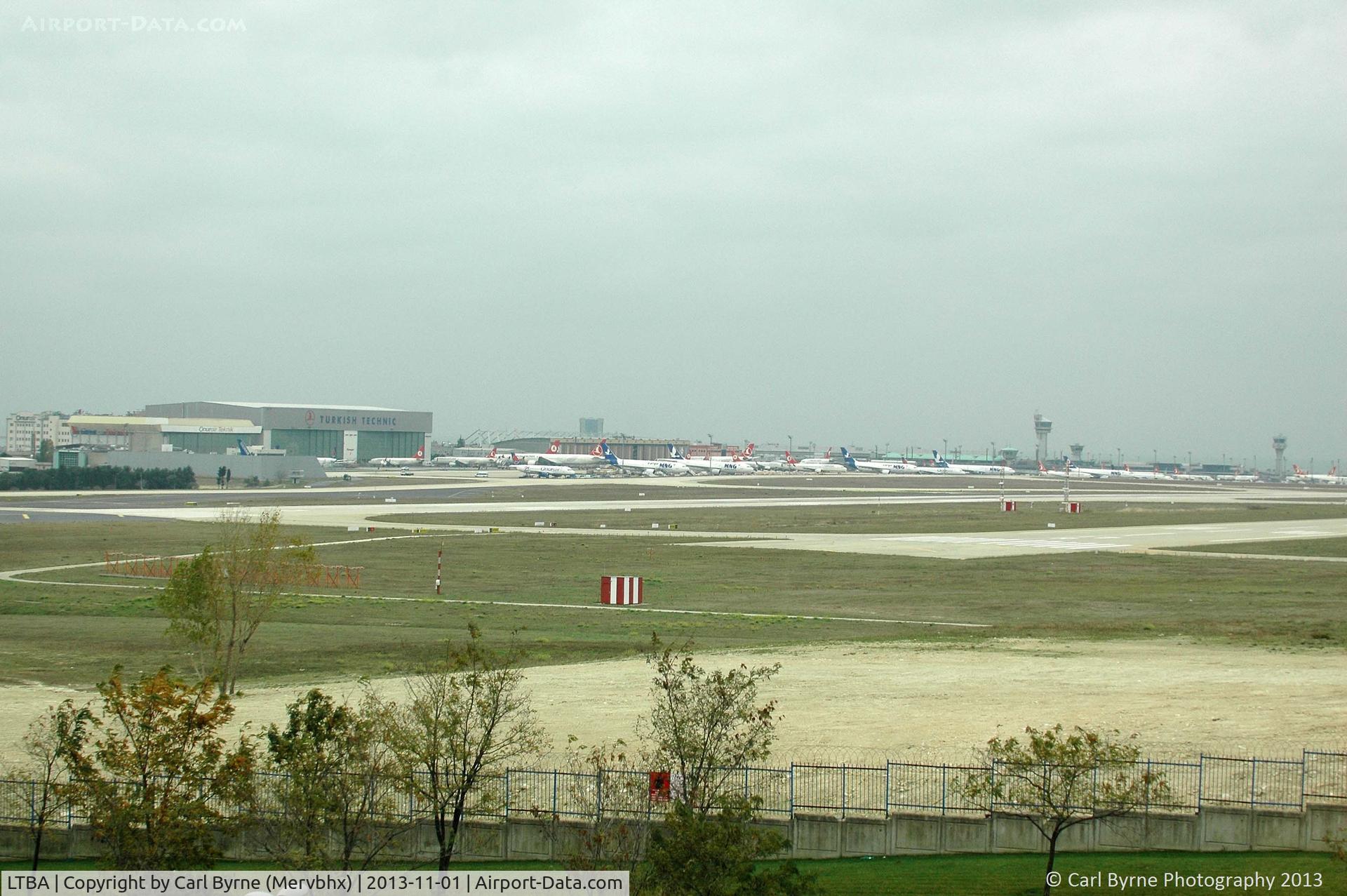 Istanbul Atatürk International Airport, Istanbul Turkey (LTBA) - Taken through glass from the Radisson Blu hotel.