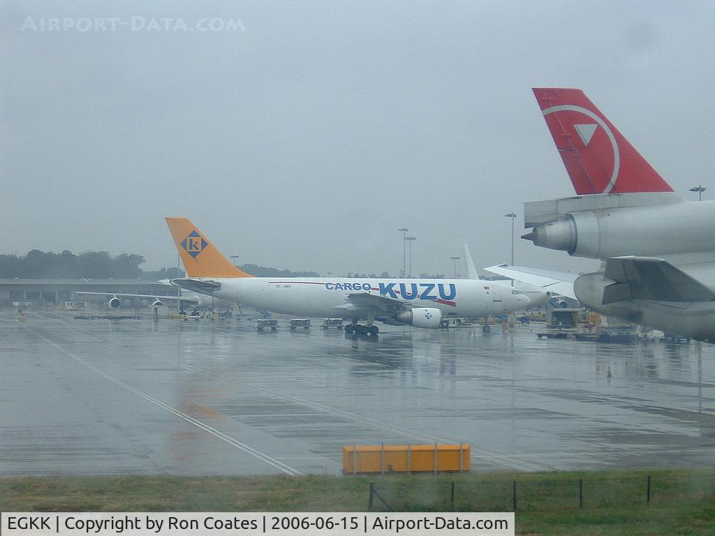 London Gatwick Airport, London, England United Kingdom (EGKK) - A rainy morning at Gatwick Airport outside London, England