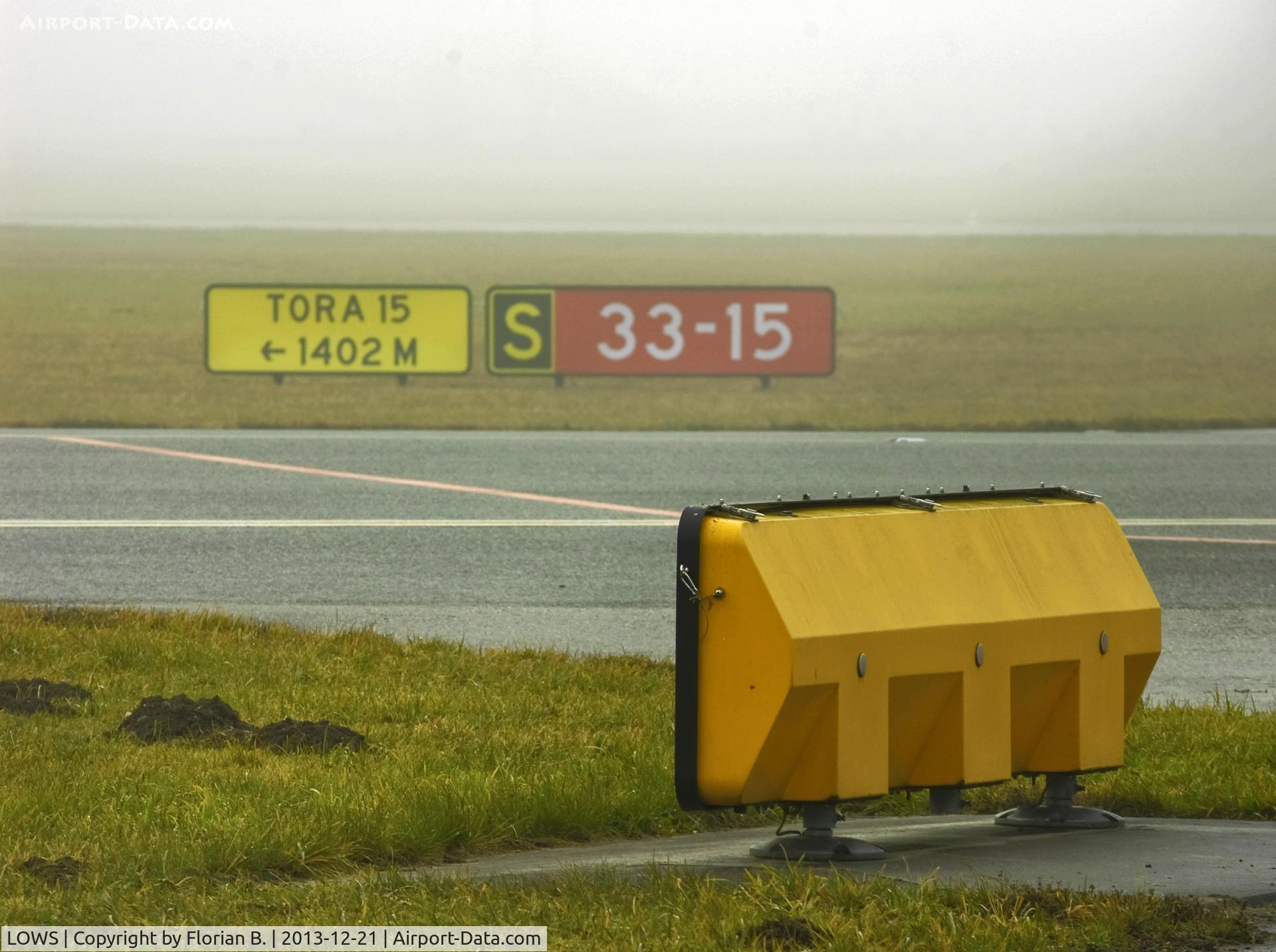 Salzburg Airport, Salzburg Austria (LOWS) - Runway sign