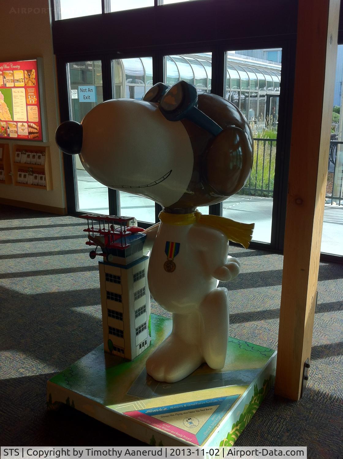 Charles M. Schulz - Sonoma County Airport (STS) - Snoopy, part of Santa Rosa's Peanuts on Parade series.