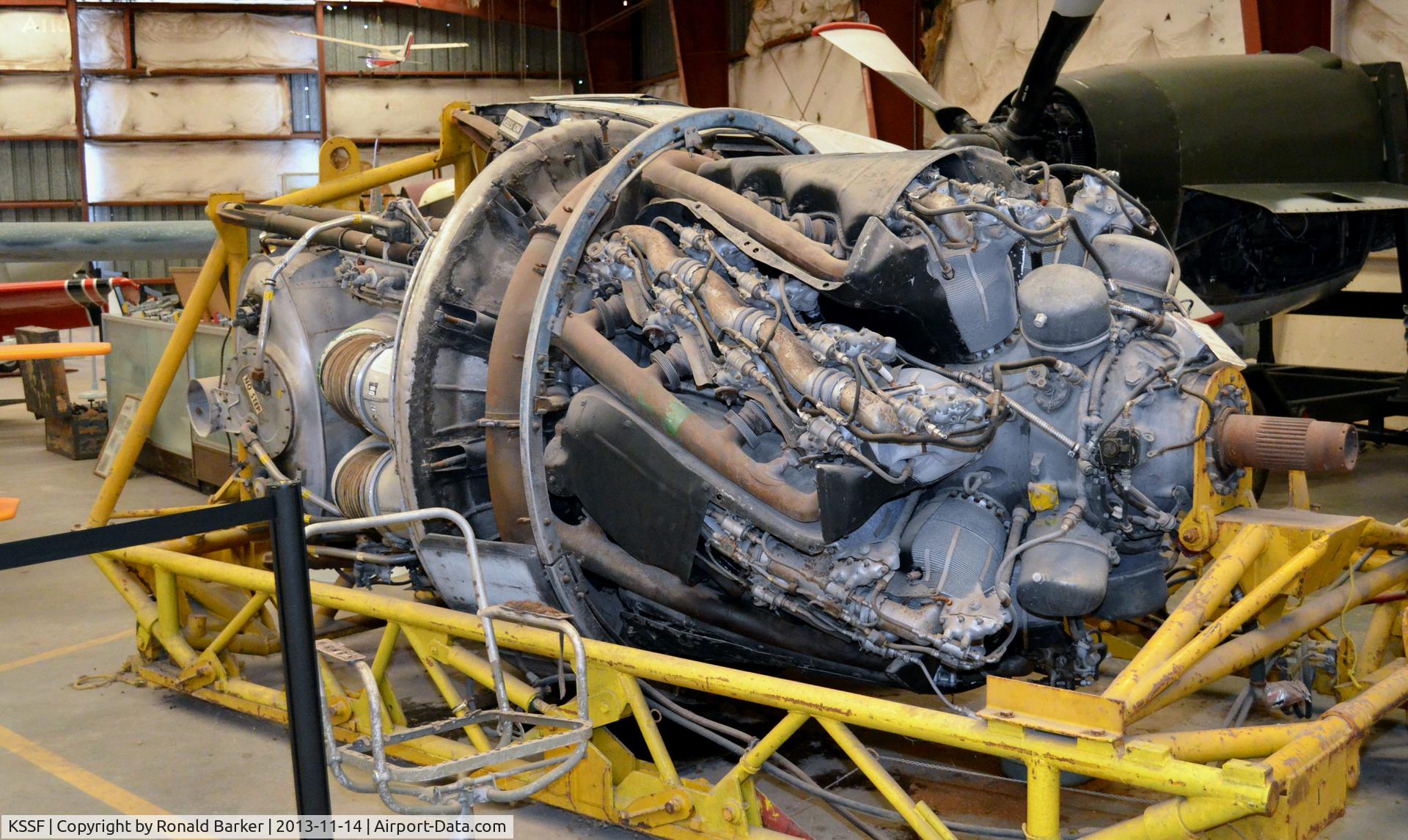 Stinson Municipal Airport (SSF) - Pratt and Whitney R4360 engine at the Texas Air Museum