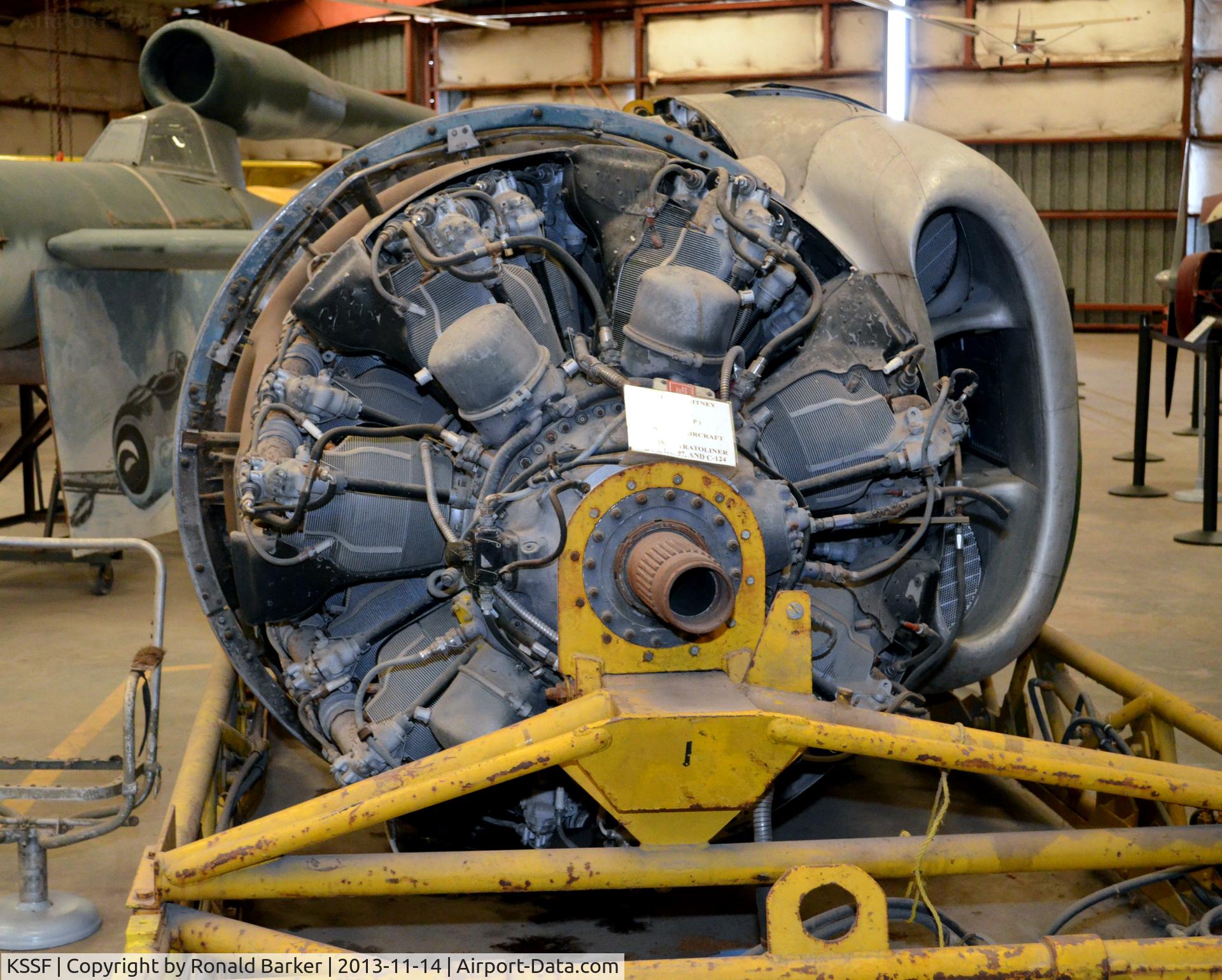 Stinson Municipal Airport (SSF) - Pratt and Whitney R4360 engine at the Texas Air Museum